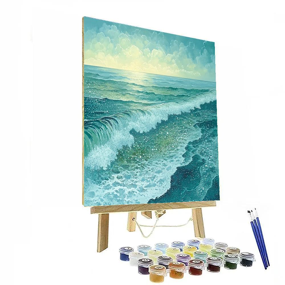 Georges Seurat Inspired Whispering Tides paint by numbers