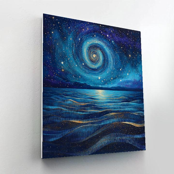 Georges Seurat Inspired Celestial Tidal Horizon Paint by numbers kits