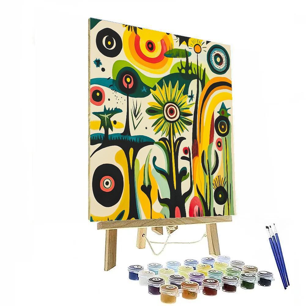Joan Miró Inspired Garden Of Dreams Painting by numbers kit
