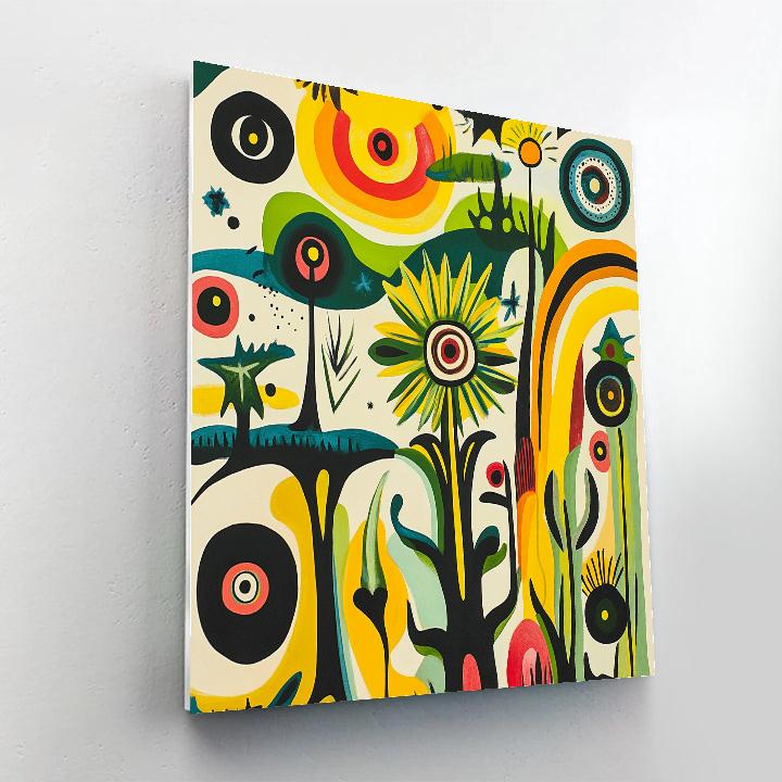 Joan Miró Inspired Garden Of Dreams Painting by numbers kit