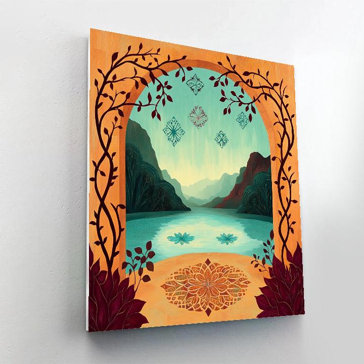 Frida Kahlo Inspired Thorned Oasis Of Memory Paint by numbers kits