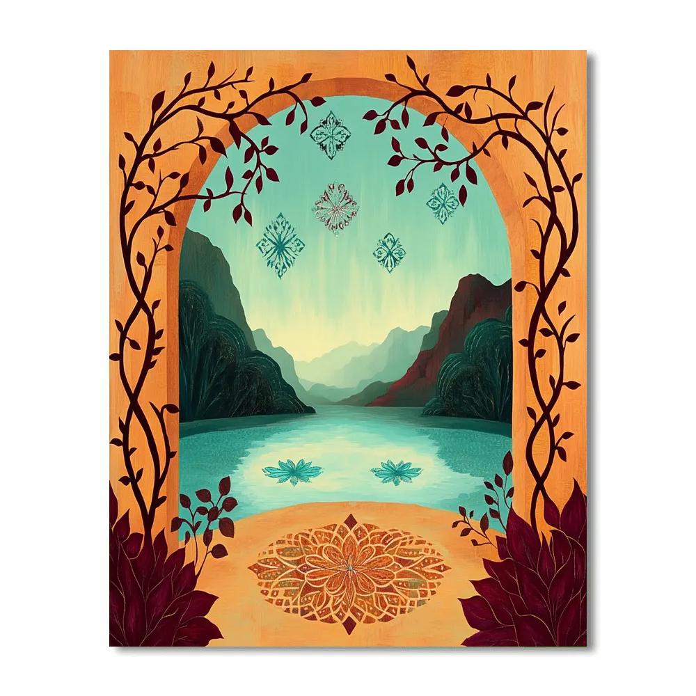 Frida Kahlo Inspired Thorned Oasis Of Memory Paint by numbers kits