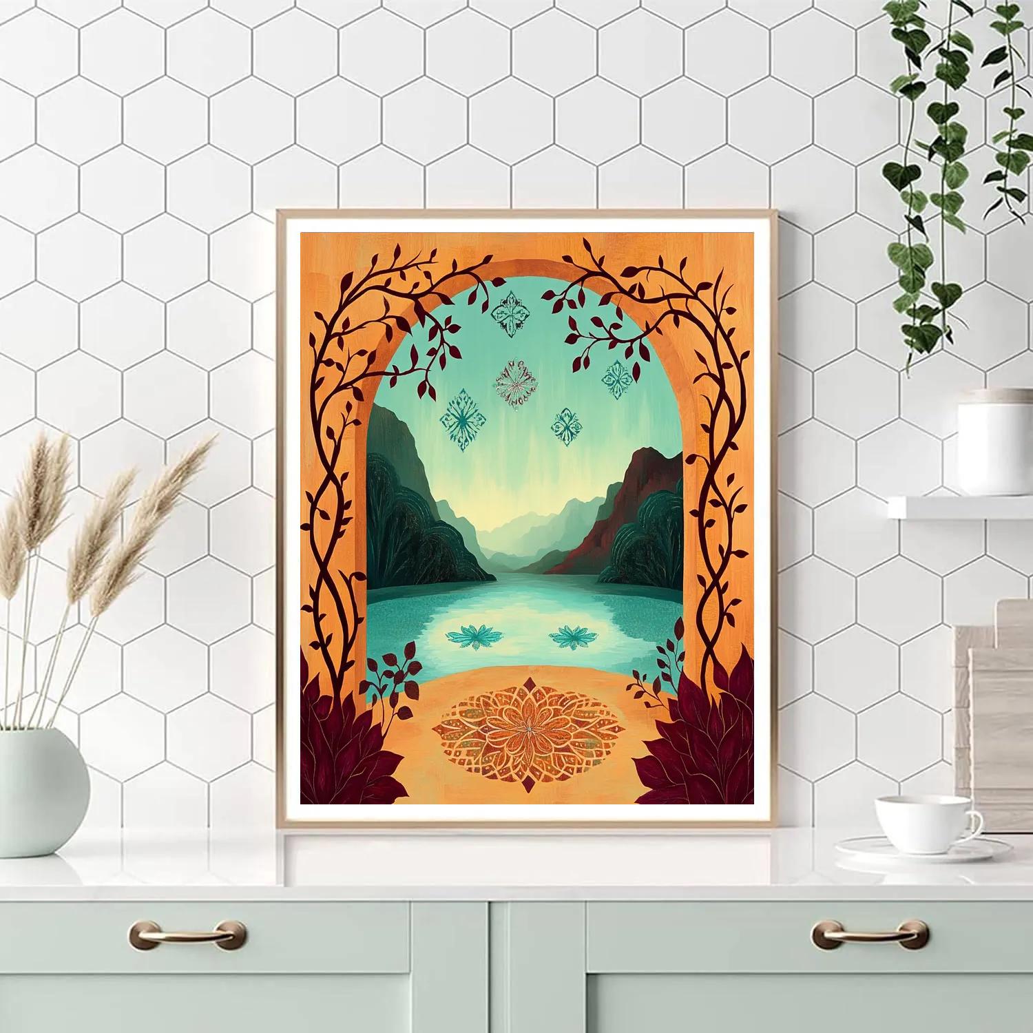 Frida Kahlo Inspired Thorned Oasis Of Memory Paint by numbers kits