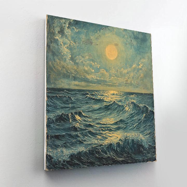 Leonardo Da Vinci Inspired Oceanic Currents paint by numbers