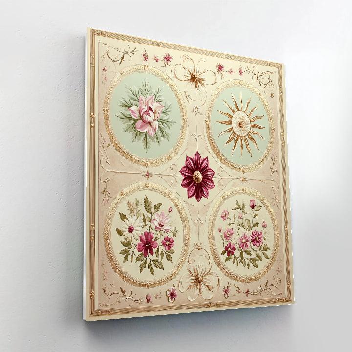 Alphonse Mucha Inspired Seasons Of Bloom paint by number
