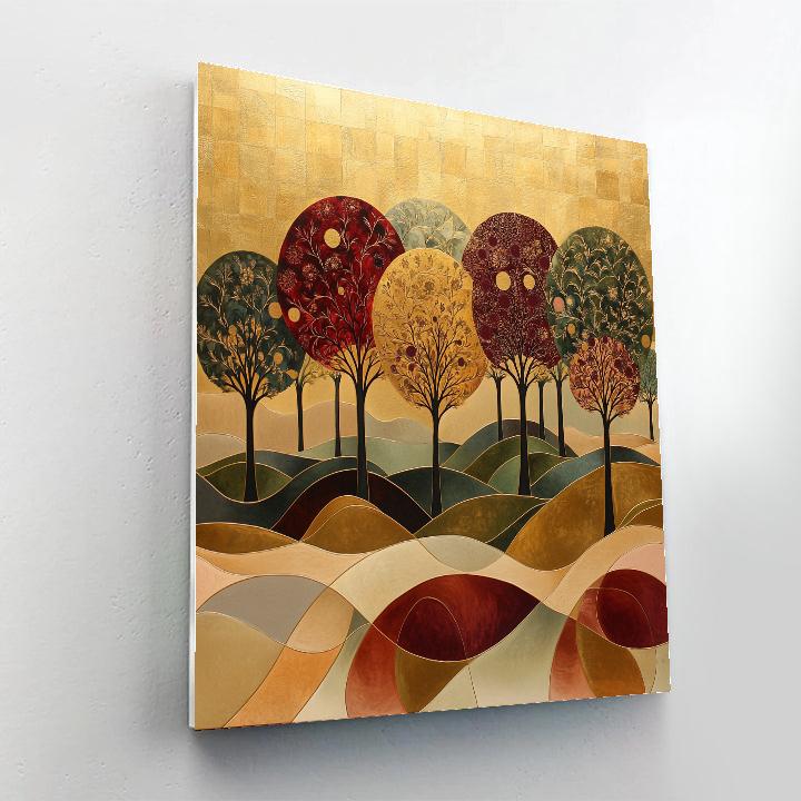 Gustav Klimt Inspired Orchard Of Time Painting by numbers kit
