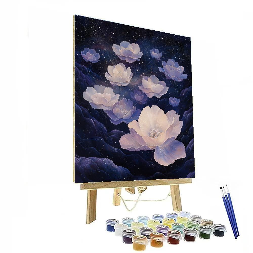 Leonardo Da Vinci Inspired Celestial Blossoms paint by color