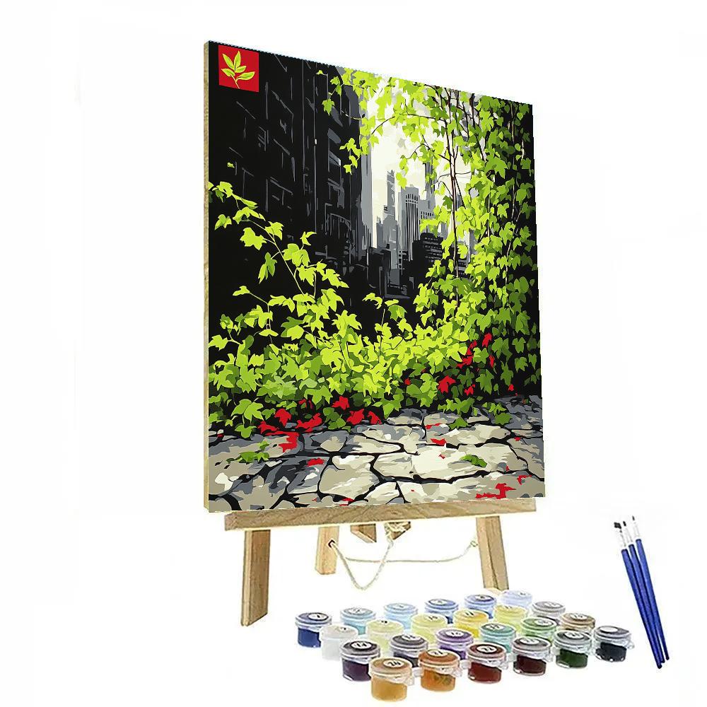 Banksy Inspired Natures Silent Protest paint by number