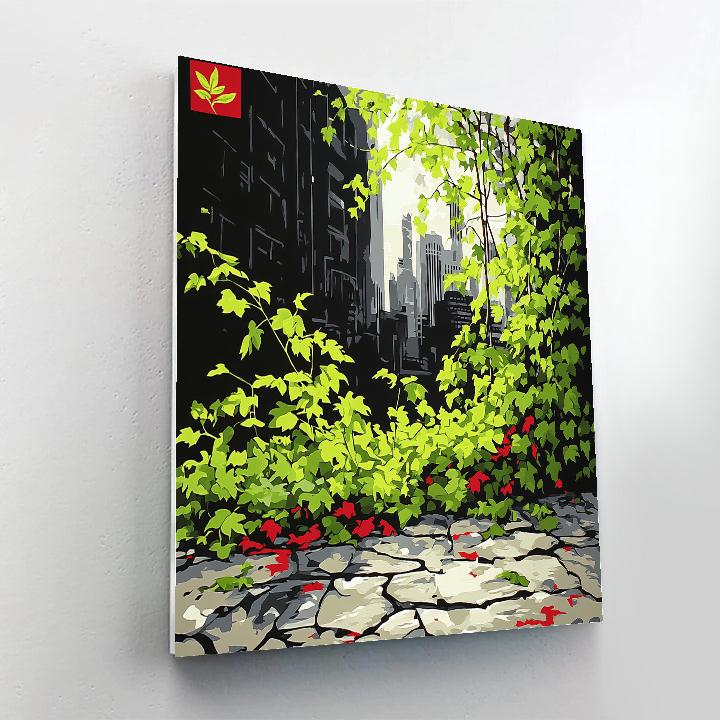 Banksy Inspired Natures Silent Protest paint by number