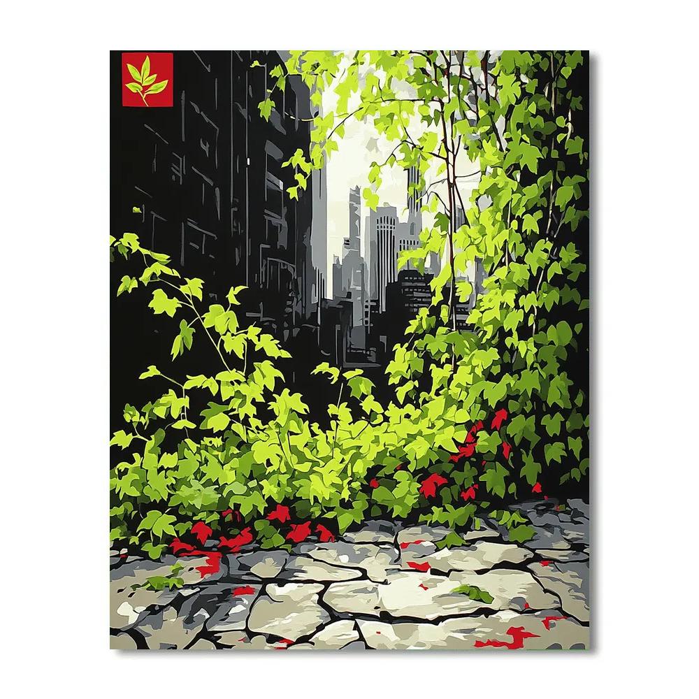 Banksy Inspired Natures Silent Protest paint by number