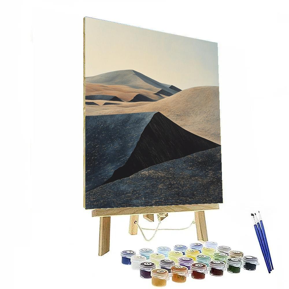 Michelangelo Inspired Obsidian Dune Number painting