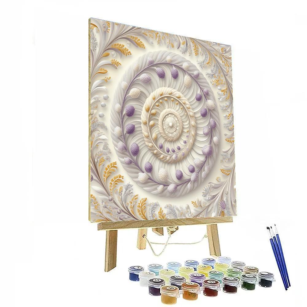 Alphonse Mucha Inspired Whispers Of Time painting number kit