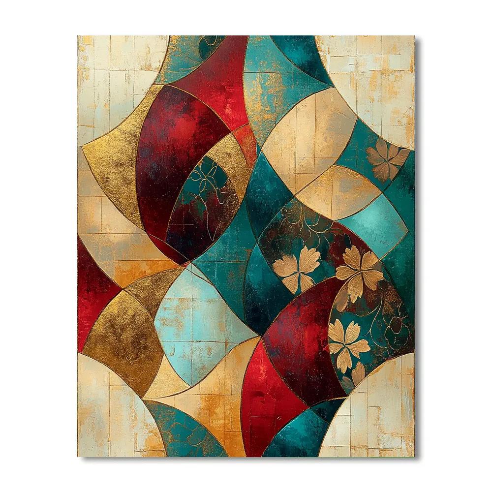 Gustav Klimt Inspired Mosaic Of Emotions paint by numbers