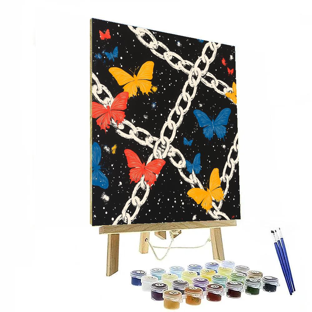 Banksy Inspired The Illusion Of Freedom Painting by numbers kit