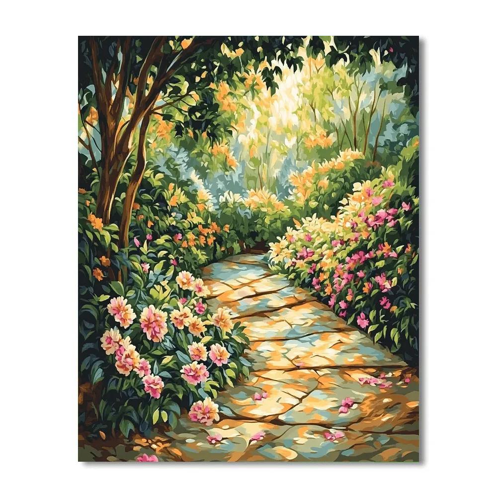 Edgar Degas Inspired Garden Whispers DIY paint by numbers