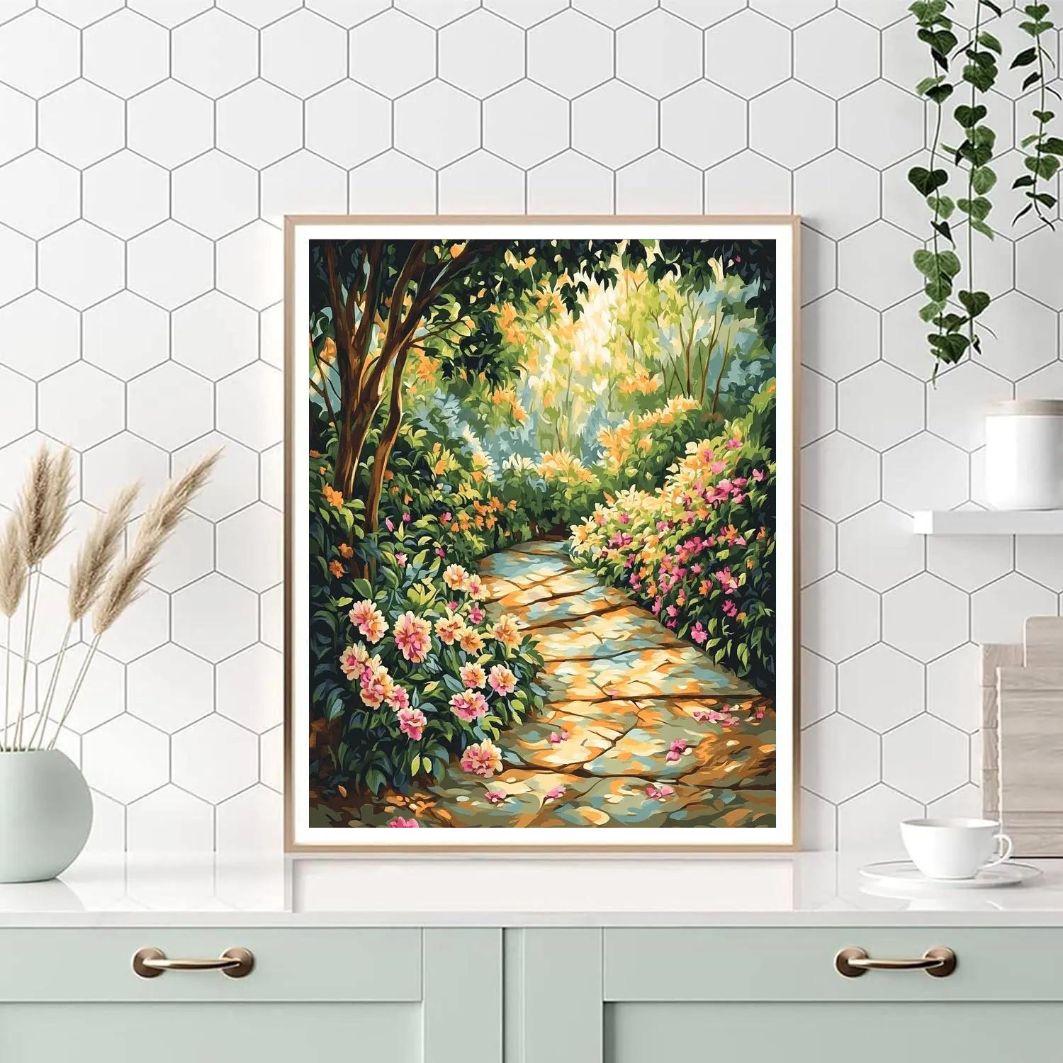 Edgar Degas Inspired Garden Whispers DIY paint by numbers