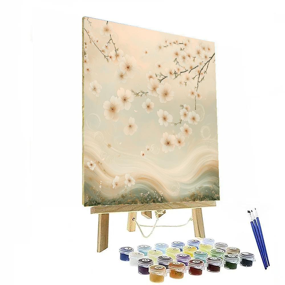 Hiroshige Inspired Celestial Blossom Number painting