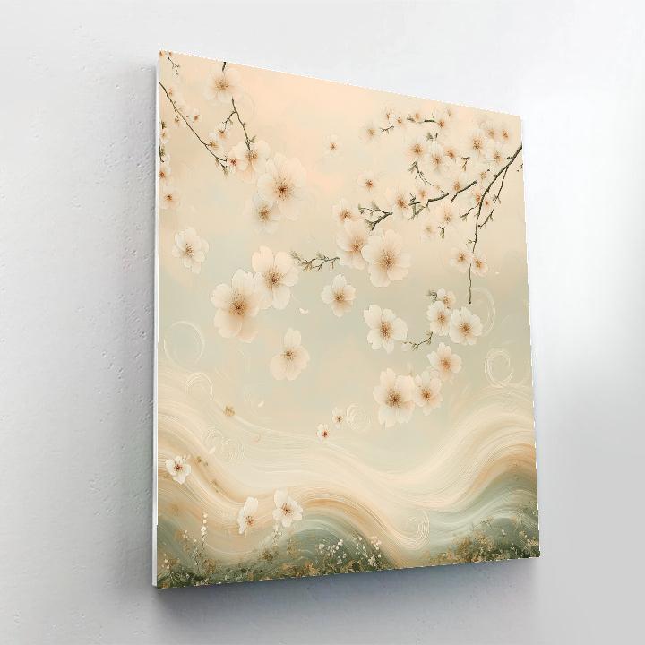 Hiroshige Inspired Celestial Blossom Number painting