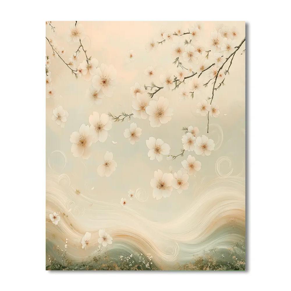Hiroshige Inspired Celestial Blossom Number painting