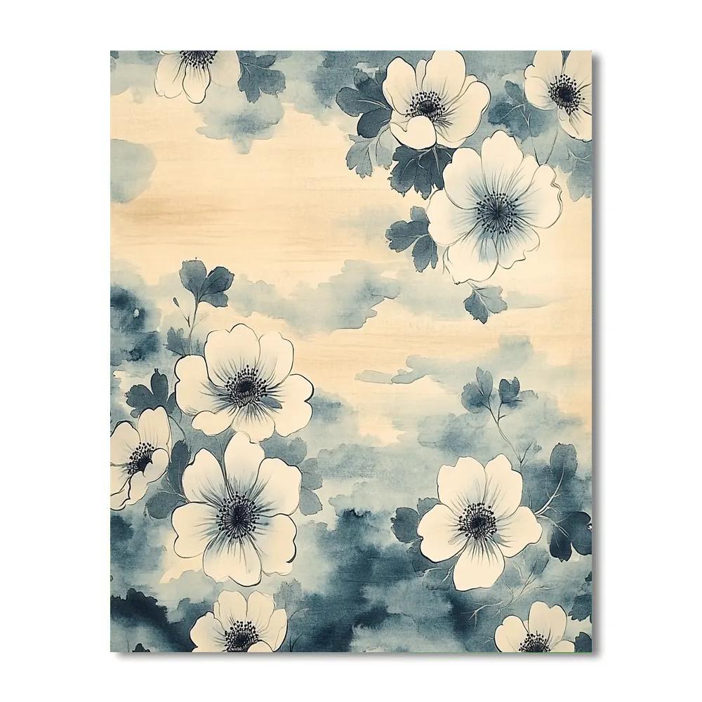 Zhao Mengfu Inspired Celestial Ink Garden Numbered painting kits