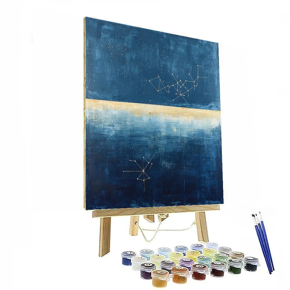 Paul Klee Inspired Starlit Cartography paint by numbers