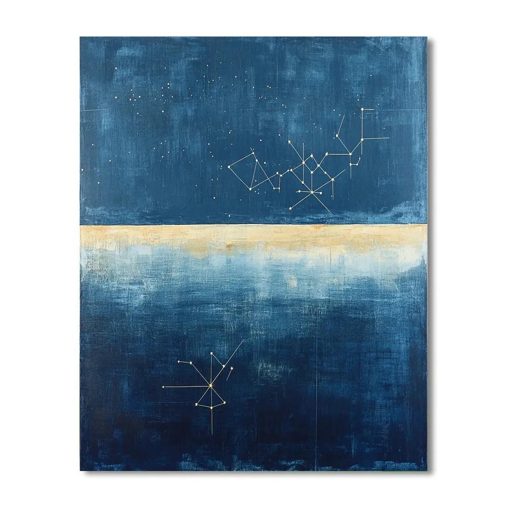 Paul Klee Inspired Starlit Cartography paint by numbers