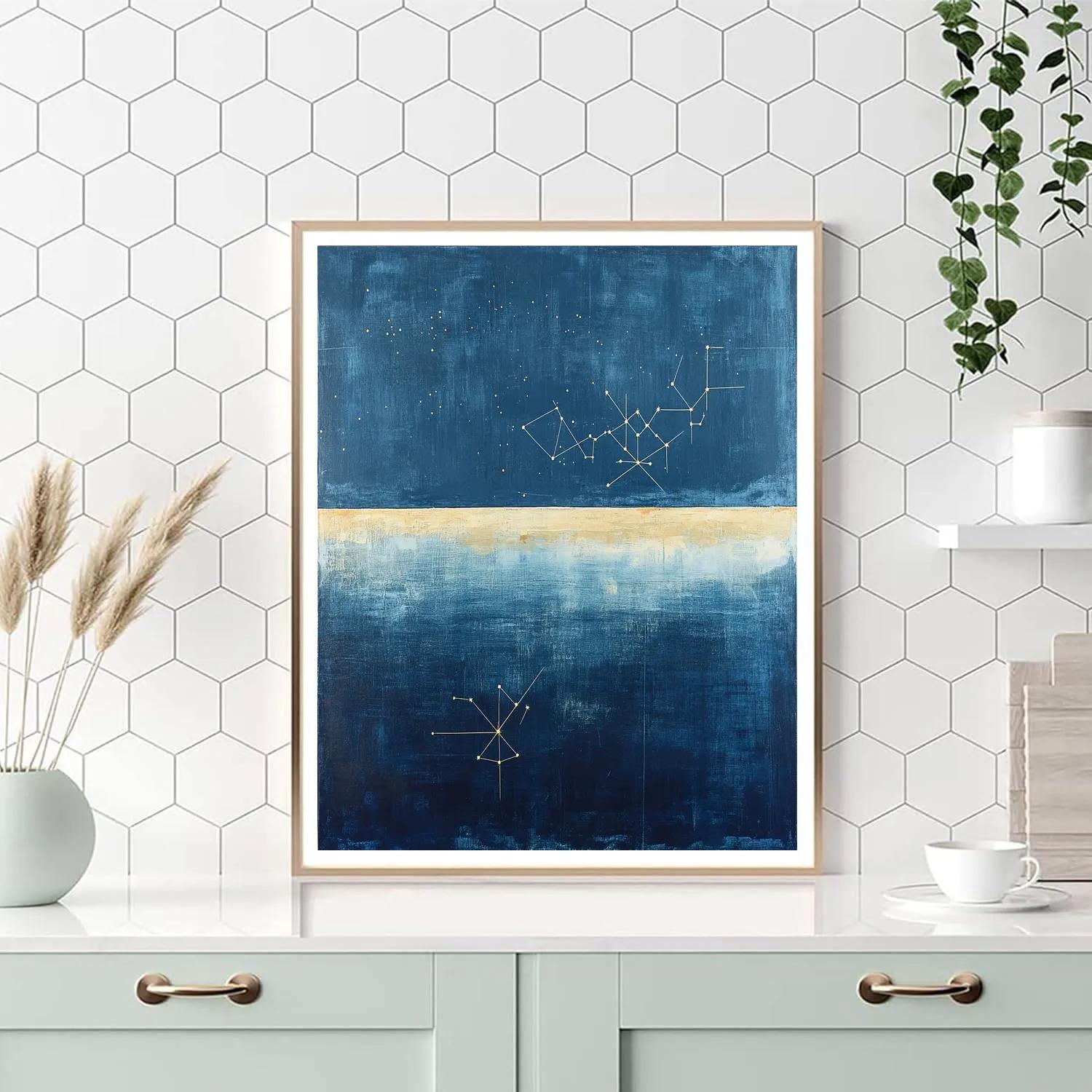 Paul Klee Inspired Starlit Cartography paint by numbers