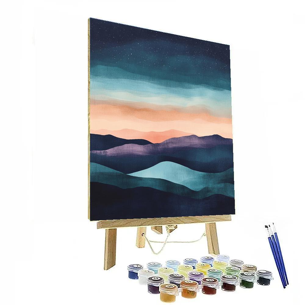 Paul Cezanne Inspired Nebula Fields Number painting