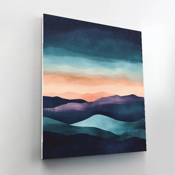 Paul Cezanne Inspired Nebula Fields Number painting