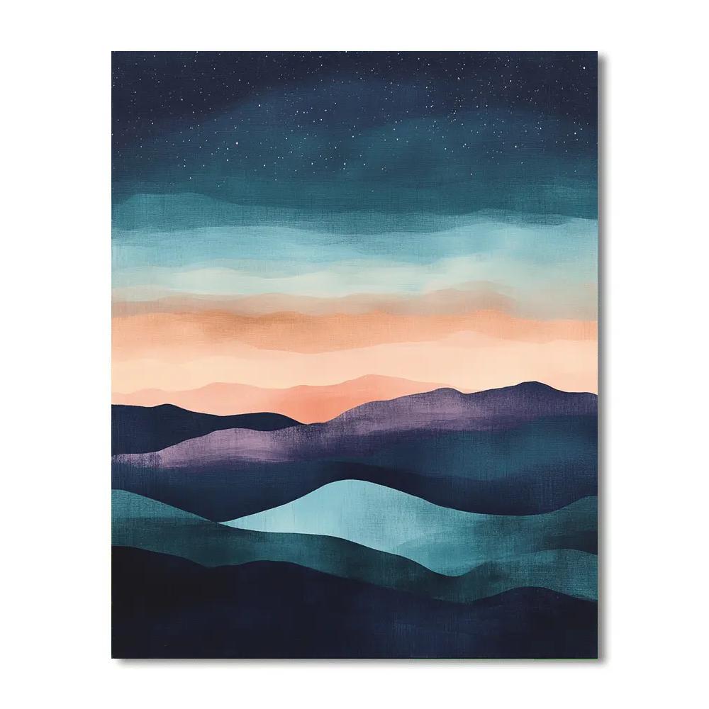 Paul Cezanne Inspired Nebula Fields Number painting