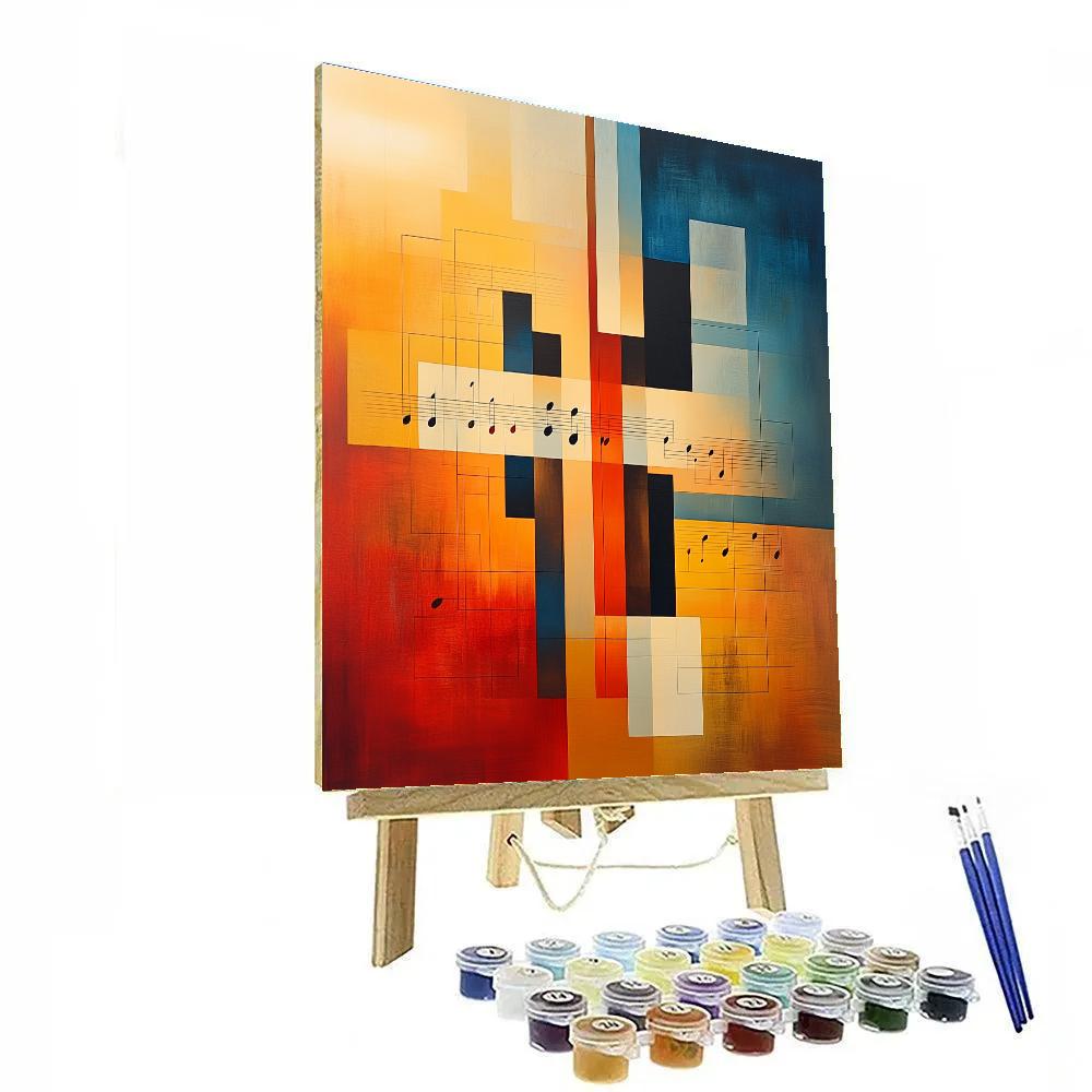 Paul Klee Inspired Silent Symphony paint by color