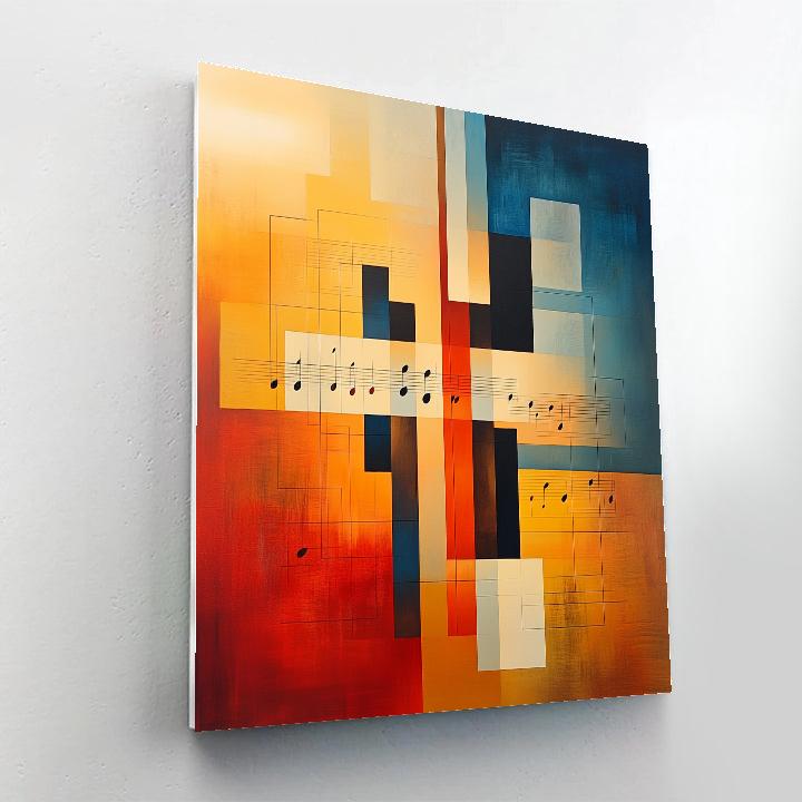 Paul Klee Inspired Silent Symphony paint by color