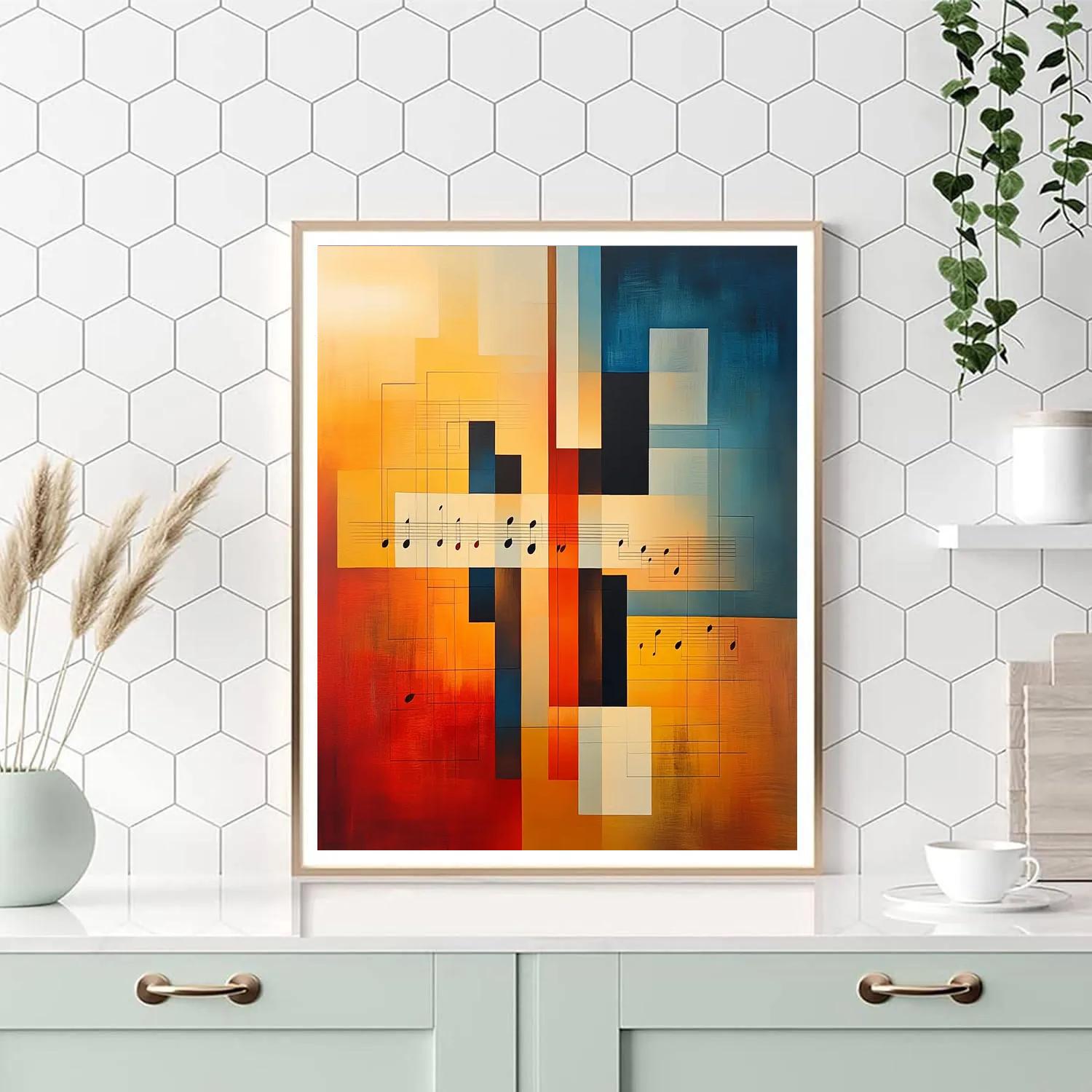 Paul Klee Inspired Silent Symphony paint by color