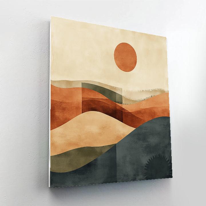 Paul Klee Inspired Desert Clockwork Paint by numbers kits