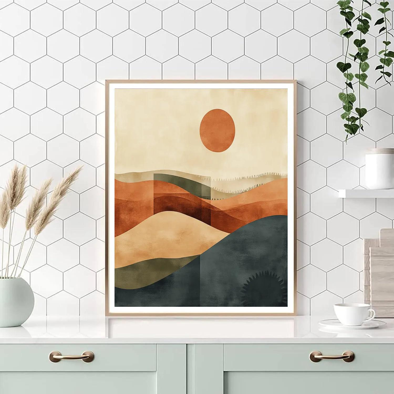 Paul Klee Inspired Desert Clockwork Paint by numbers kits