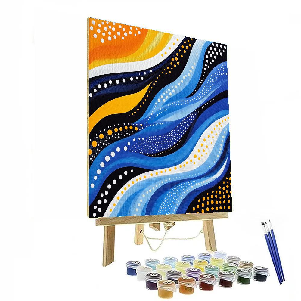 Yayoi Kusama Inspired Infinite Tide Paint by numbers art
