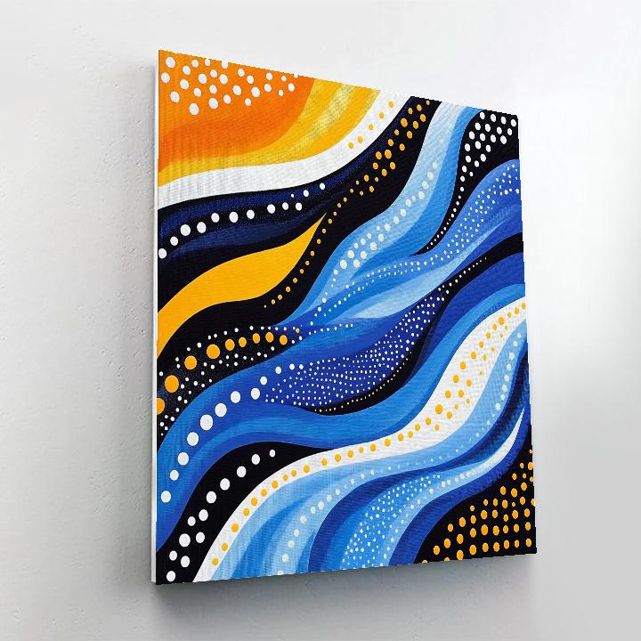 Yayoi Kusama Inspired Infinite Tide Paint by numbers art