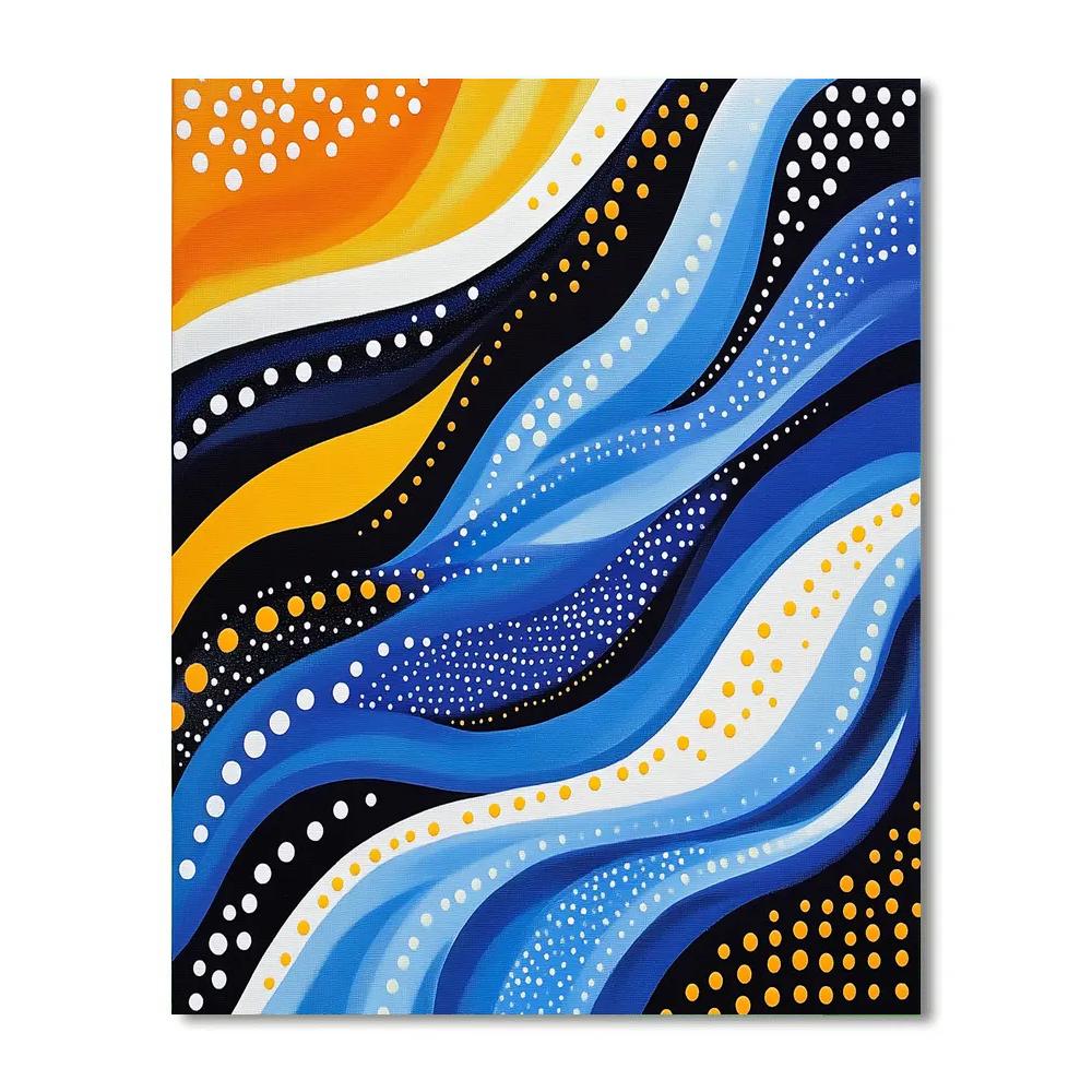 Yayoi Kusama Inspired Infinite Tide Paint by numbers art