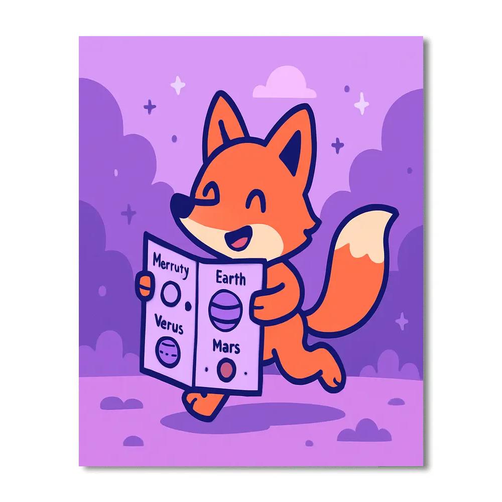 Nebula Playground Fox Paint by numbers kits