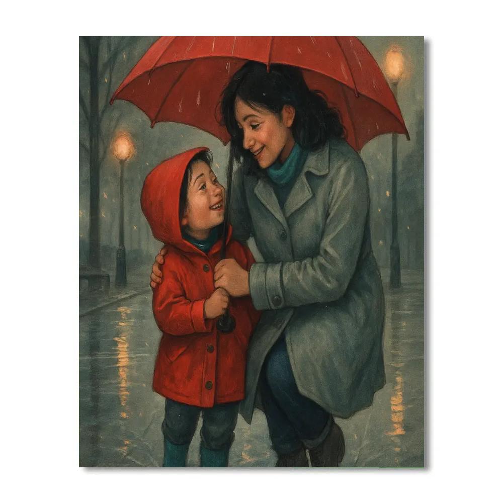 Raincoat Sharing Adventure Paint by numbers kits