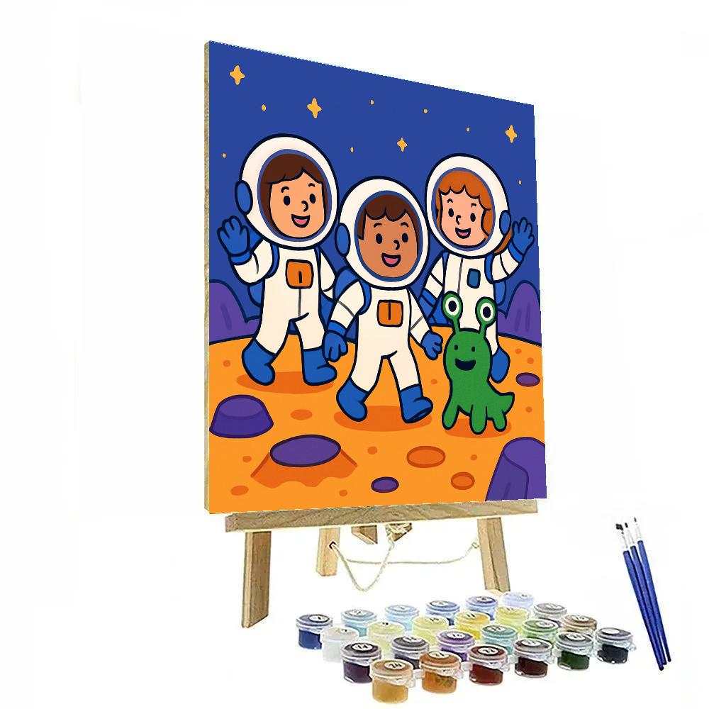 Curious Space Explorers Numbered painting kits