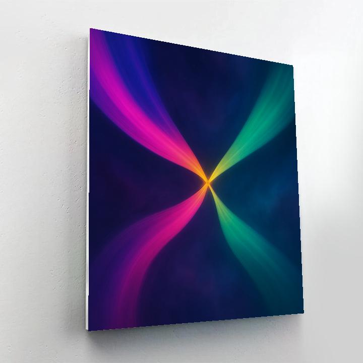 Abstract Aurora Drift paint by number