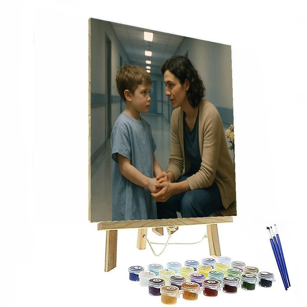 Hospital Waiting Room Support Painting by numbers kit