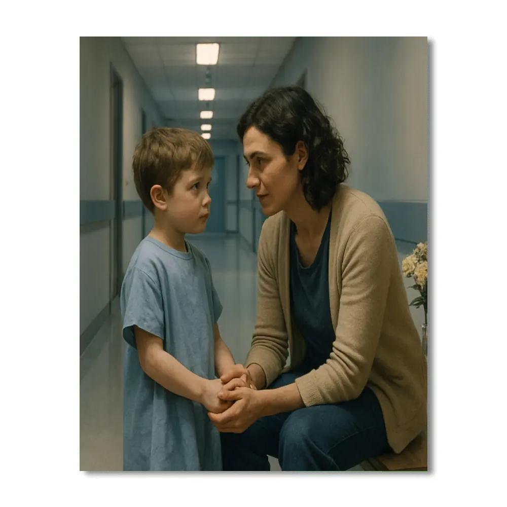Hospital Waiting Room Support Painting by numbers kit