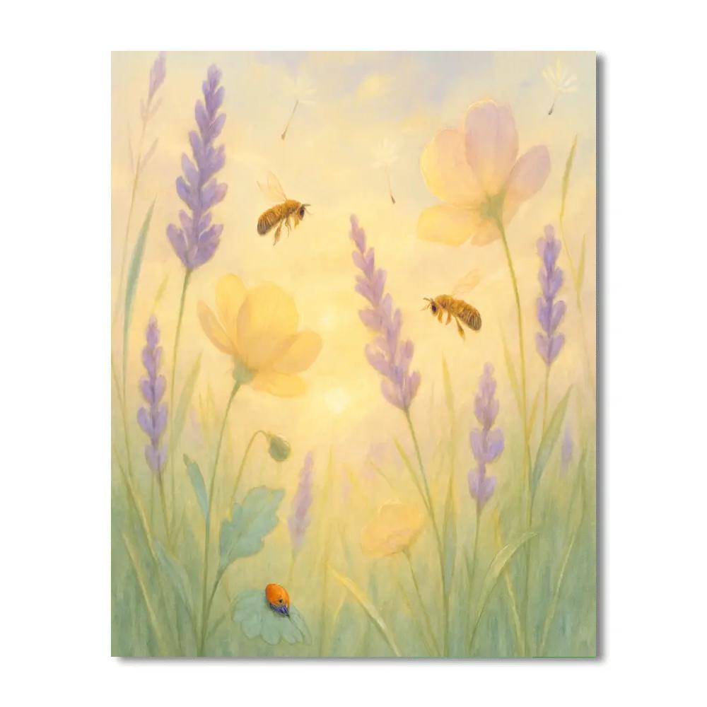Flower Meadow Whispers Painting by numbers kit