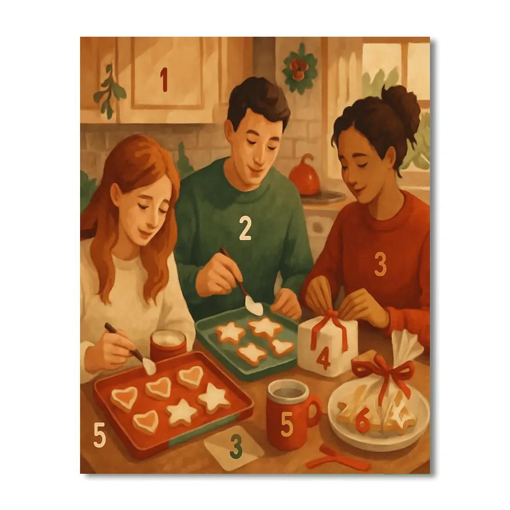 Bakeshop Morning Painting by numbers kit