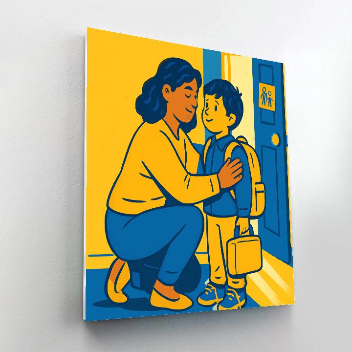 Back To School Morning Hug Paint by numbers kits