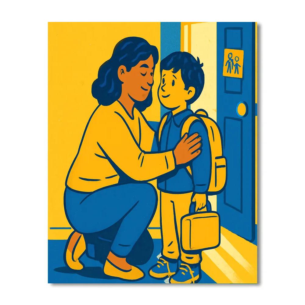 Back To School Morning Hug Paint by numbers kits