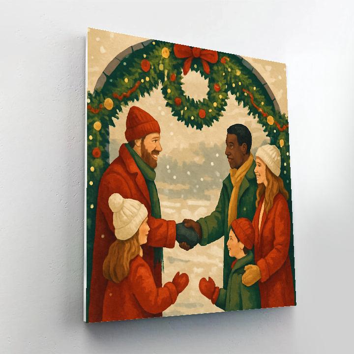 Garlanded Gateway DIY paint by numbers