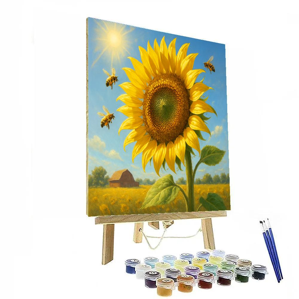 Sunflower Summer Radiance paint by numbers